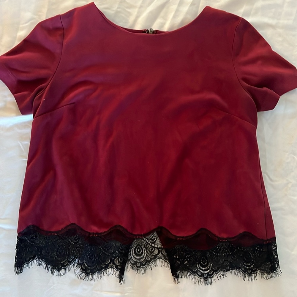 Design Lab Suede Type Blouse